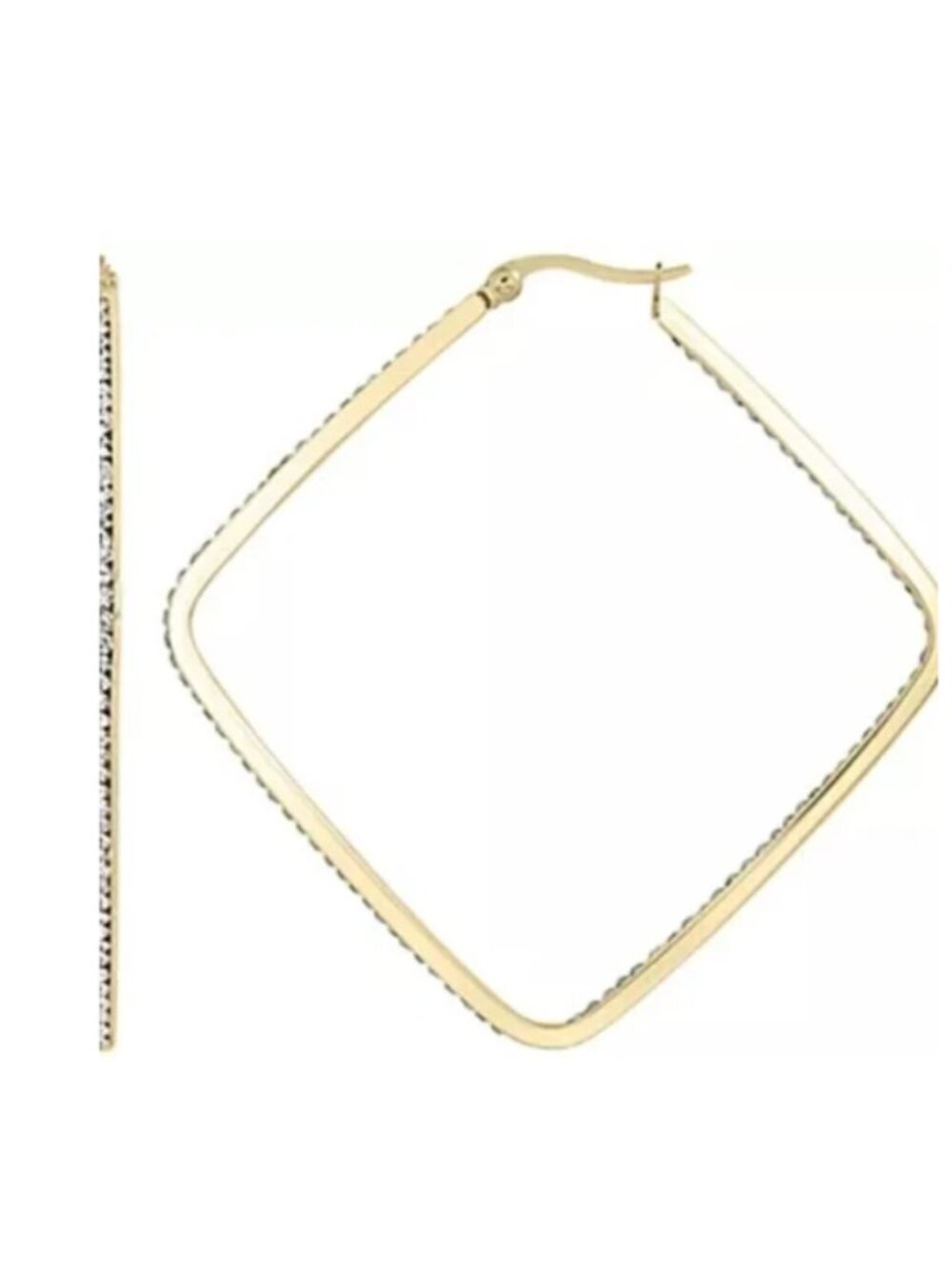 Nordstrom Gold Square Hoop Earrings
